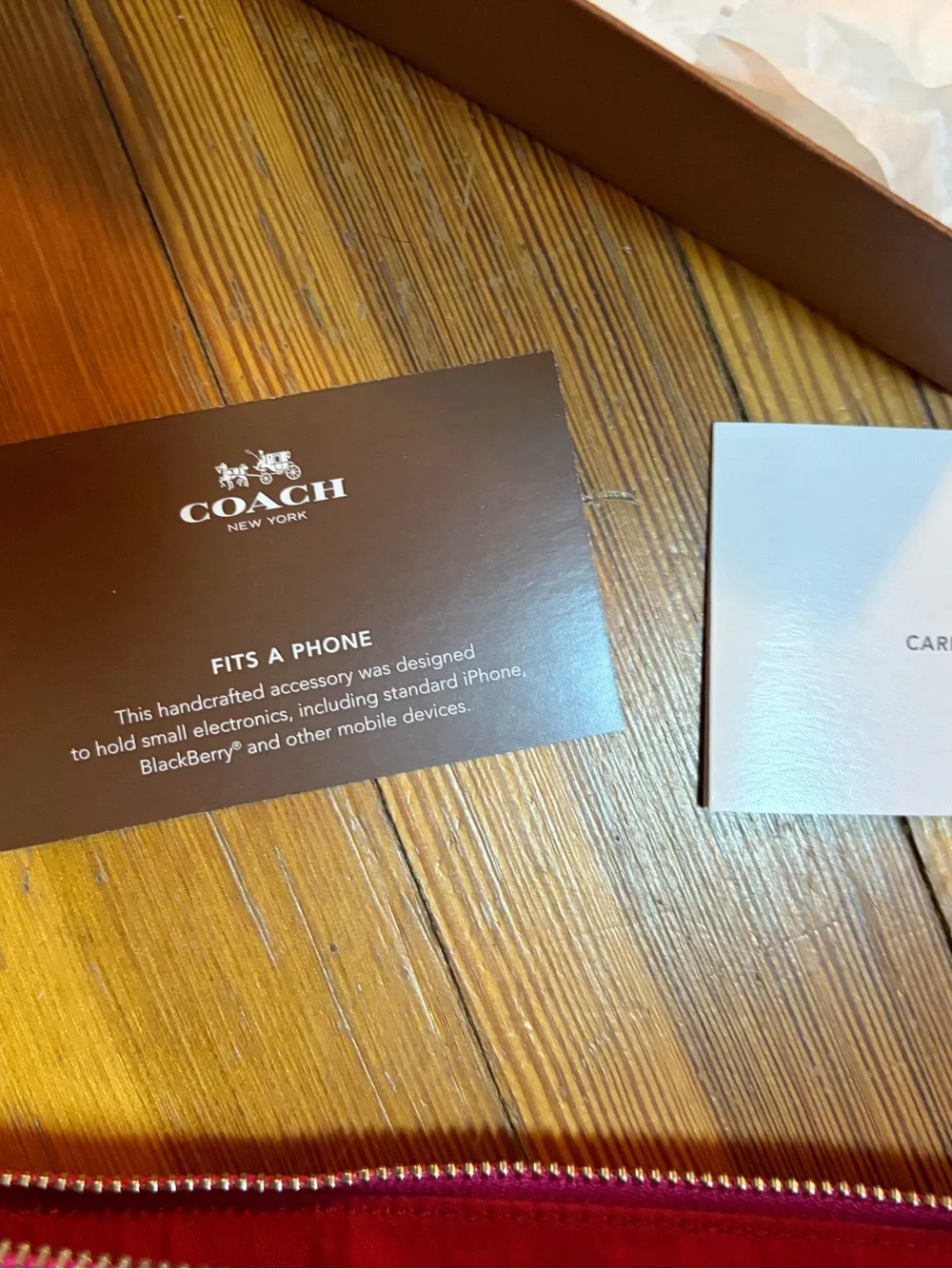 Coach Bright Pink and Gold Zipper! Very stylish. Brand new, original box et. Al